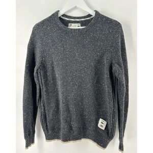 Vans Y2K Sweater Mens M Gray Speckled Charcoal Long Sleeve‎ Crewneck CC07